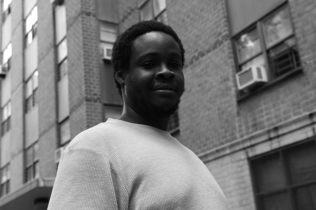 A portrait of Boo boo looking at the camera