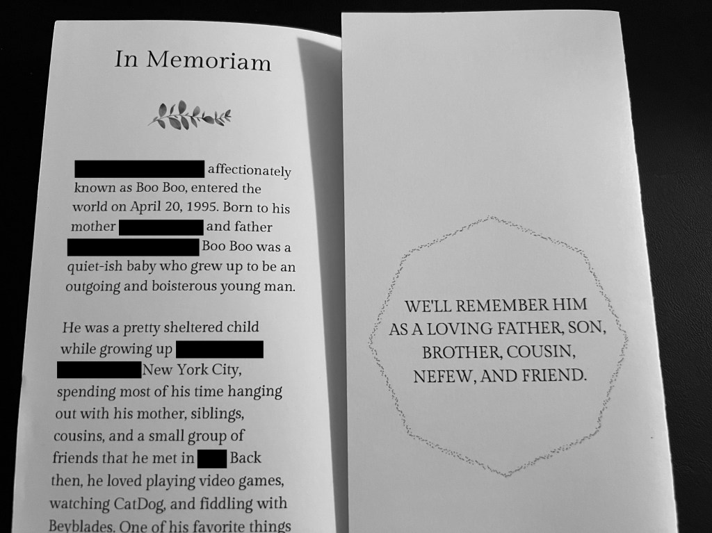 A picture of a eulogy